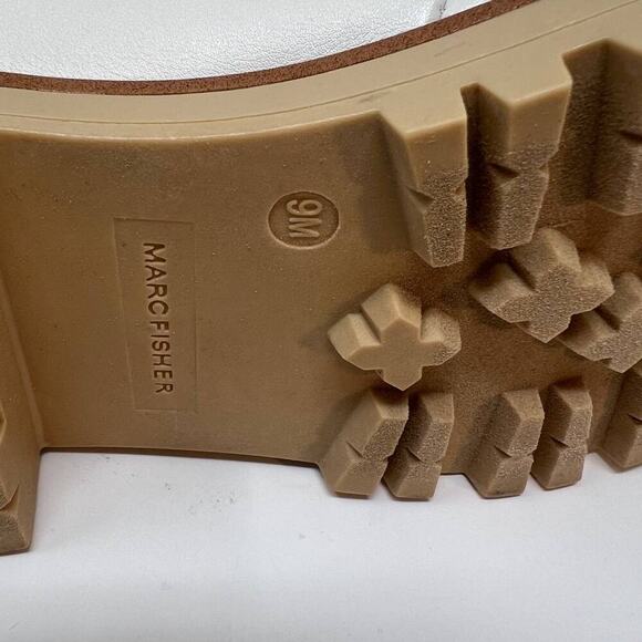 New In Box Marc Fisher Women's Mallie3 Leather Combat Boots Size 9 - Picture 9 of 9